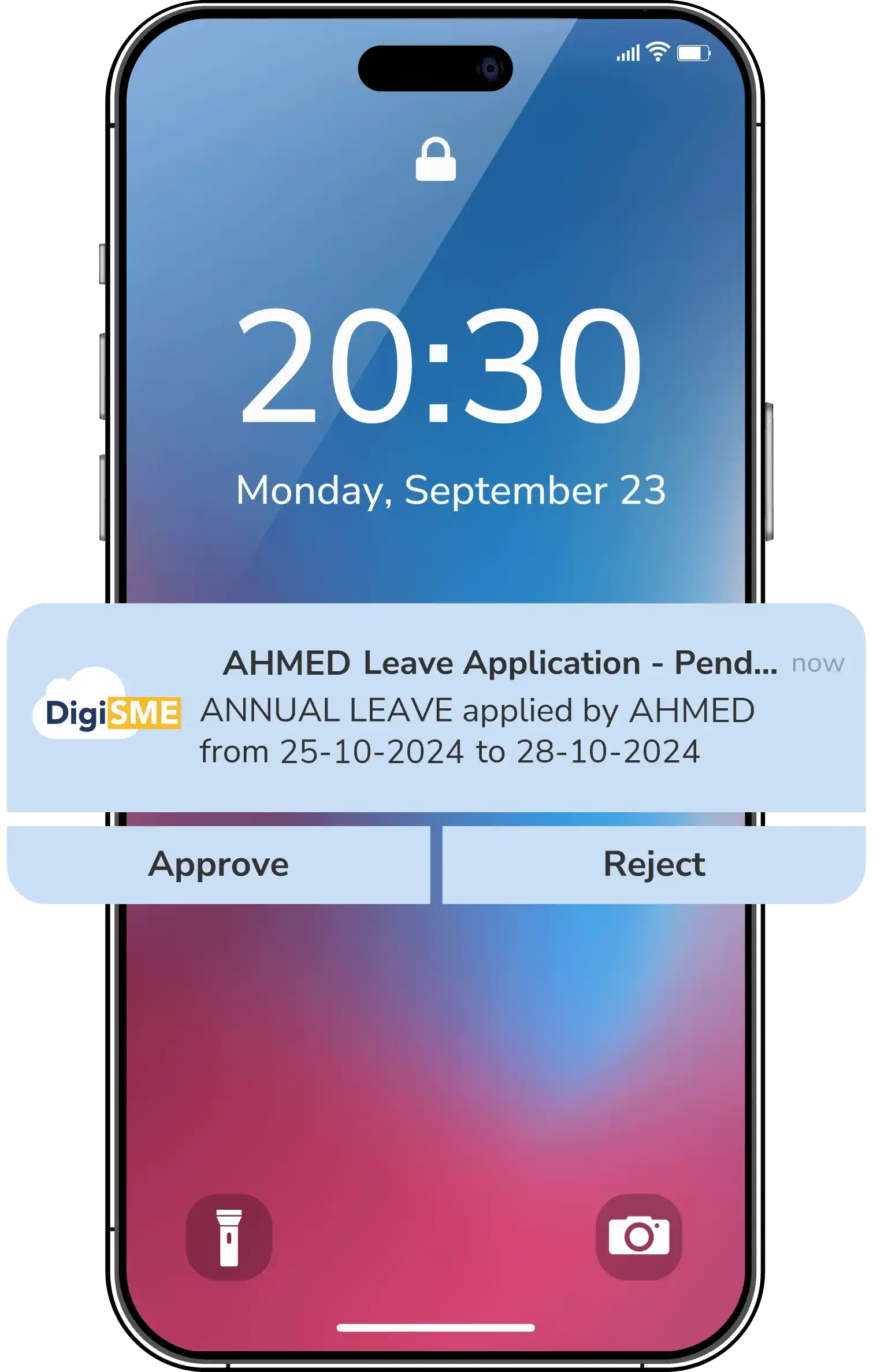 Push Notifications for Leave Approval