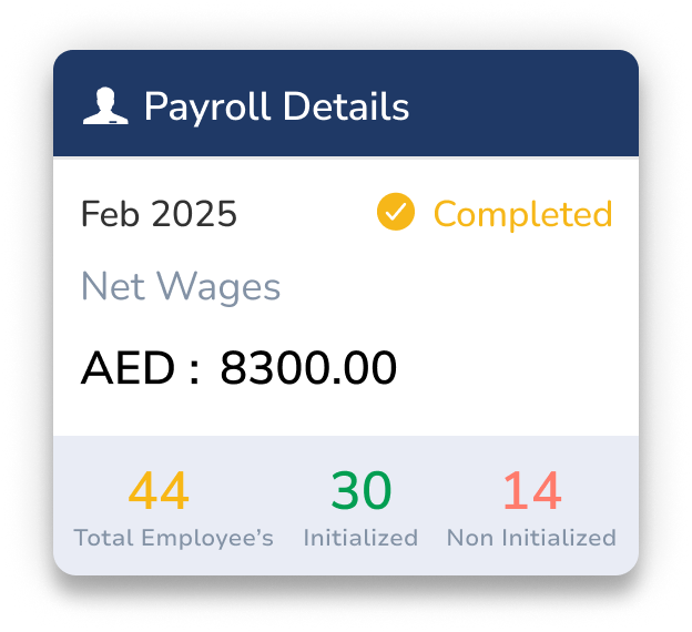 DigiSME payroll details dashboard