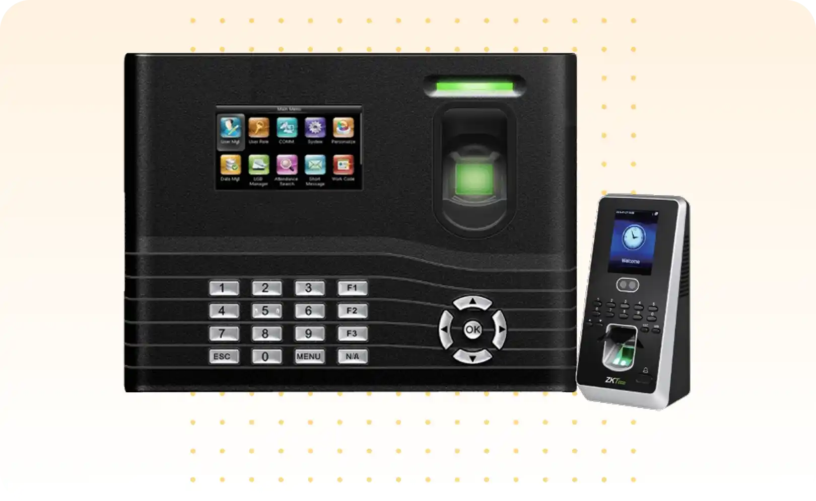 Biometric attendance device for time tracking